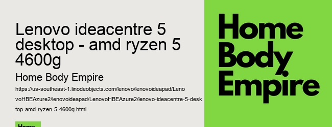 lenovo ideacentre 5 desktop - amd ryzen 5 4600g