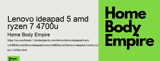 lenovo ideapad 5 amd ryzen 7 4700u