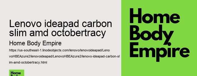 lenovo ideapad carbon slim amd octobertracy