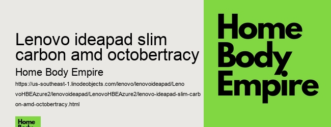lenovo ideapad slim carbon amd octobertracy