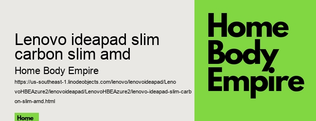 lenovo ideapad slim carbon slim amd