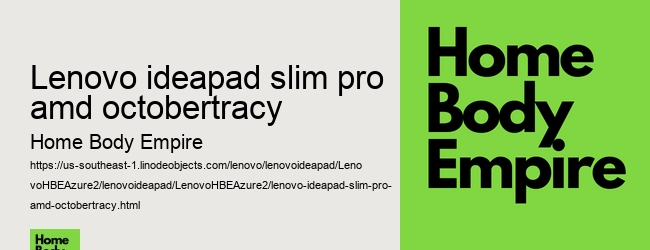 lenovo ideapad slim pro amd octobertracy