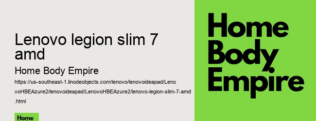 lenovo legion slim 7 amd