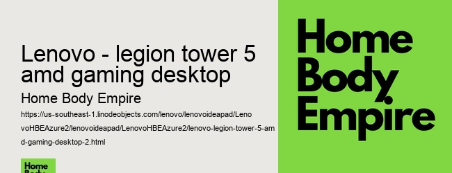 lenovo - legion tower 5 amd gaming desktop