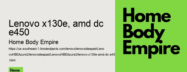 lenovo x130e, amd dc e450