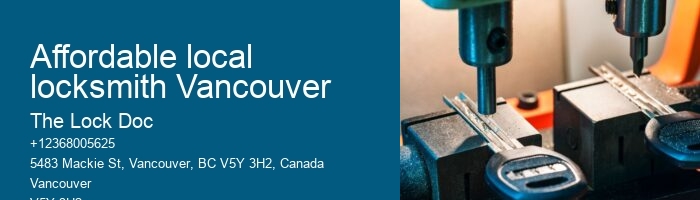 Affordable local locksmith Vancouver