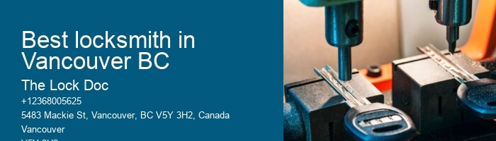 Best locksmith in Vancouver BC