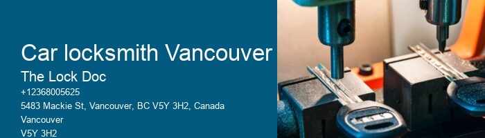 Car locksmith Vancouver