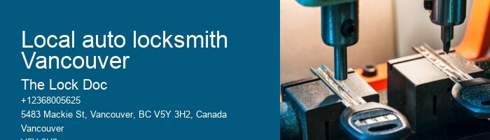Local auto locksmith Vancouver