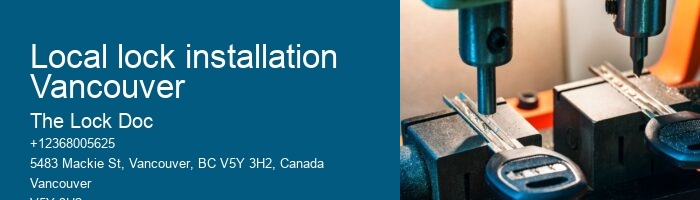 Local lock installation Vancouver