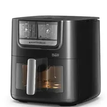 Fritadeira Elétrica Electrobas Nutri Cheff EBAF-75-Ow com Dos Dispensadores Hybridspray 1.800 Watts 7.5 Litros 220 - 240V ~ 50/60HZ - Preta/Prata