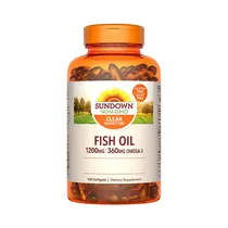 Vitaminas Sundown Fish Oil 1200MG 360MG OMEGA-3 100 Cápsulas