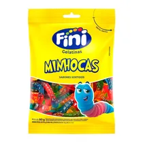 Bala de Gelatina Fini Minhoca 80G