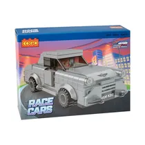 Cogo Bloques Cogo Racing Cars Pull Back 180 Pzas Gris Plastico 6+ Años Multicolor