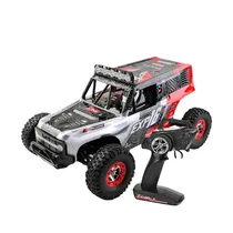 Automodelo Carro Eléctrico MD Wltoys Racing Motor - Escala 1/12 - 40KM/H - Recargable - com Controle - Branco e Vermelho