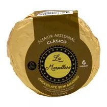 Alfajor Artesanal PY La Marsellesa Clásico Recheio Doce de Leite Cobertura Chocolate Semi Amargo 70G