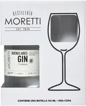 Kit Gin Moretti Buenos Aires 750ML + Taça