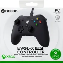 Controle Nacon Evol-X Pro NC7292 com Fio para Xbox One/PC - Preto