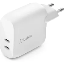 Carregador Duplo de Parede Belkin WCB006VFWH 20W USB-C, PD 40W Branco Brasil