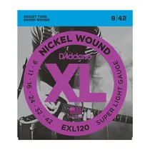 Exl 120 – Encordoamento Guitarra D’Addario