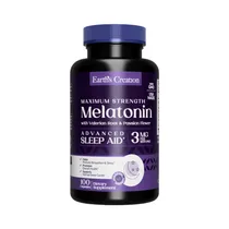 Vitamina Earth's Creation Melatonin 3MG With Valerian 100 Cápsulas