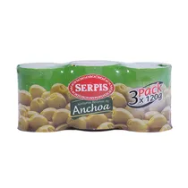 Aceitunas El Serpis Rellenas de Anchoa 3 Pack 120G