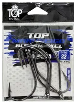 Anzol Top Fishing Maruseigo Black Nickel 32 com 6 Pçs