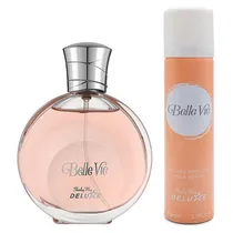 Kit Perfume Shirley May Deluxe Belle Vie Eau de Toilette Feminino 100ML + Body Spray 75ML