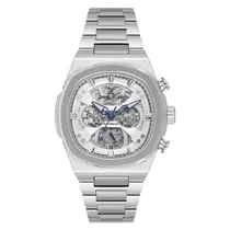 Relogio Analógico Masculino Daniel Klein DK.1.14046-1 Skeleton / Pulseira de Aço Inoxidável - Prata