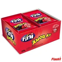 Bala de Gelatina Fini Amoras 12X15G