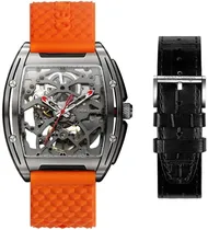 Relógio Masculino Ciga Design Z031-TITI-W15OG Skeleton Mechanical Watch Z Series Titanium