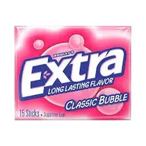 Wrigleys Extra Chicle Bubble 15 Sticks
