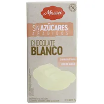 Barra de Chocolate Branco Mazzei Befit Sem Açúcar - 75G