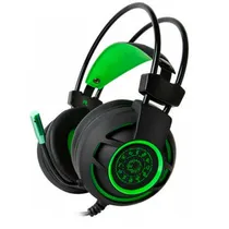 Fone USB c/Mic Marvo HG9012 LED 7.1 Preto/Verde