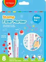 Marcador Escolar Keyroad KR972531 Jumbo - 8 Cores