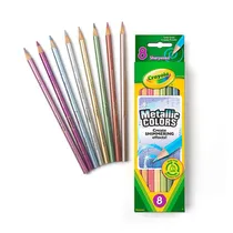 Lápiz de Color Crayola Metalizados Con 8 Colores - Ref.683708