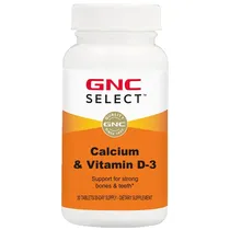 GNC Select Calcium e Vitamin D-3 30 Cápsulas