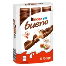 Chocolate Ferrero Kinder Bueno com 6 Unidades 129G