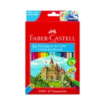 Ecolápices de Color Faber Castell 120136EX + Sacapuntas 36 Unidades