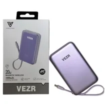 Vezr Carregador Portátil 10000MAH VP04 20W Purple