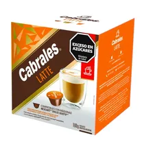 Cápsulas de Café Cabrales Latte para Máquina Dolce Gusto com 10 Unidades