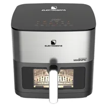 Fritadeira Elétrica Air Fryer Electrobras Magnific EBAF-90D - 2000W - 9L - Painel Digital - 220V 50/60HZ - Preto e Prata
