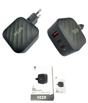 Carregador Vezr (Entrada USB/ Tipo-C/Tipo-C) VF03 65W