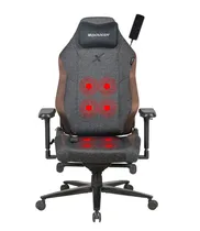 Max Racer Sillon Heavy HVY-14-Smi-Tcdo c/Masajeador Black