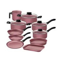 Juego de Ollas Tramontina Linz 28299/407 Rosa 10 Piezas