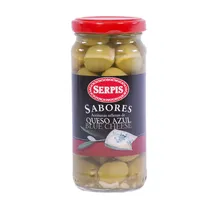 Aceitunas Verdes El Serpis Rellenas de Queso Azul 235GR