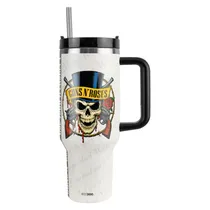 Copo Térmico Weedoo Guns N' Roses - 1.2L - com Canudo - Logo Caveira