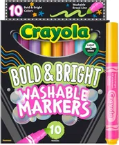 Marcador Crayola Bold & Bright Washable Markers - 58-7735 (10 Unidades)