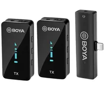 Microfone Boya BY-XM6-K4 Wireless iPhone (2TX-1RX) - Black
