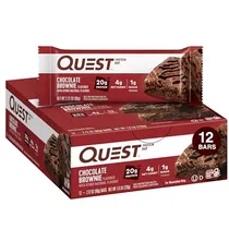 Quest Protein Alimentares Chocolate Brownie Plastico Rojo
